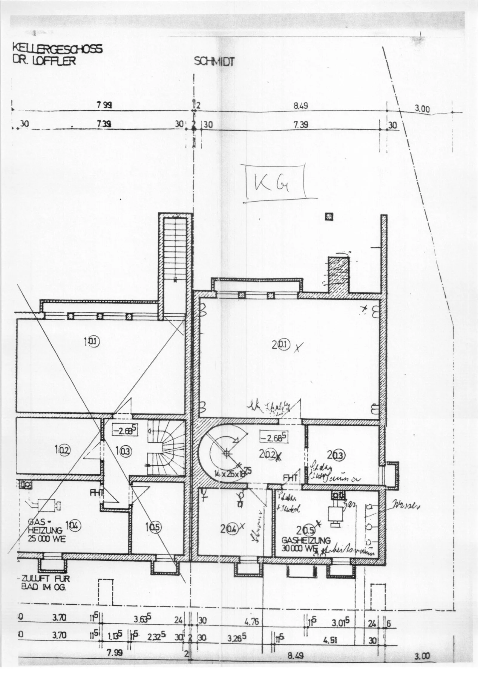 Grundriss Kellergeschoss